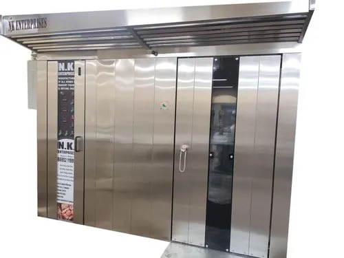 6HP Stainless Steel Double Door Electric Rotary Rack Oven - Rotary Rack Oven Machine by S Raj Engineering