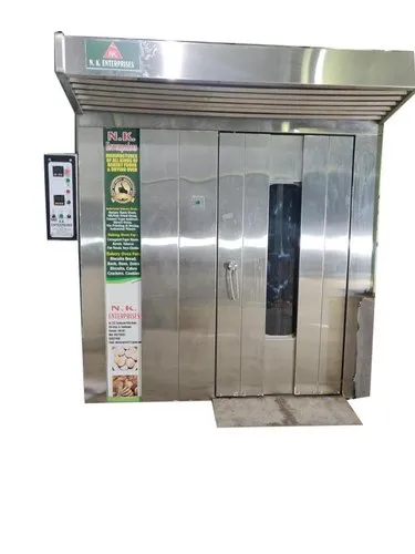 2.5HP Stainless Steel Gas Rotary Rack Oven - Rotary Rack Oven Machine by S Raj Engineering